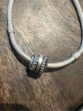 Pandora Sterling Silver Baseball Charm RETIRED